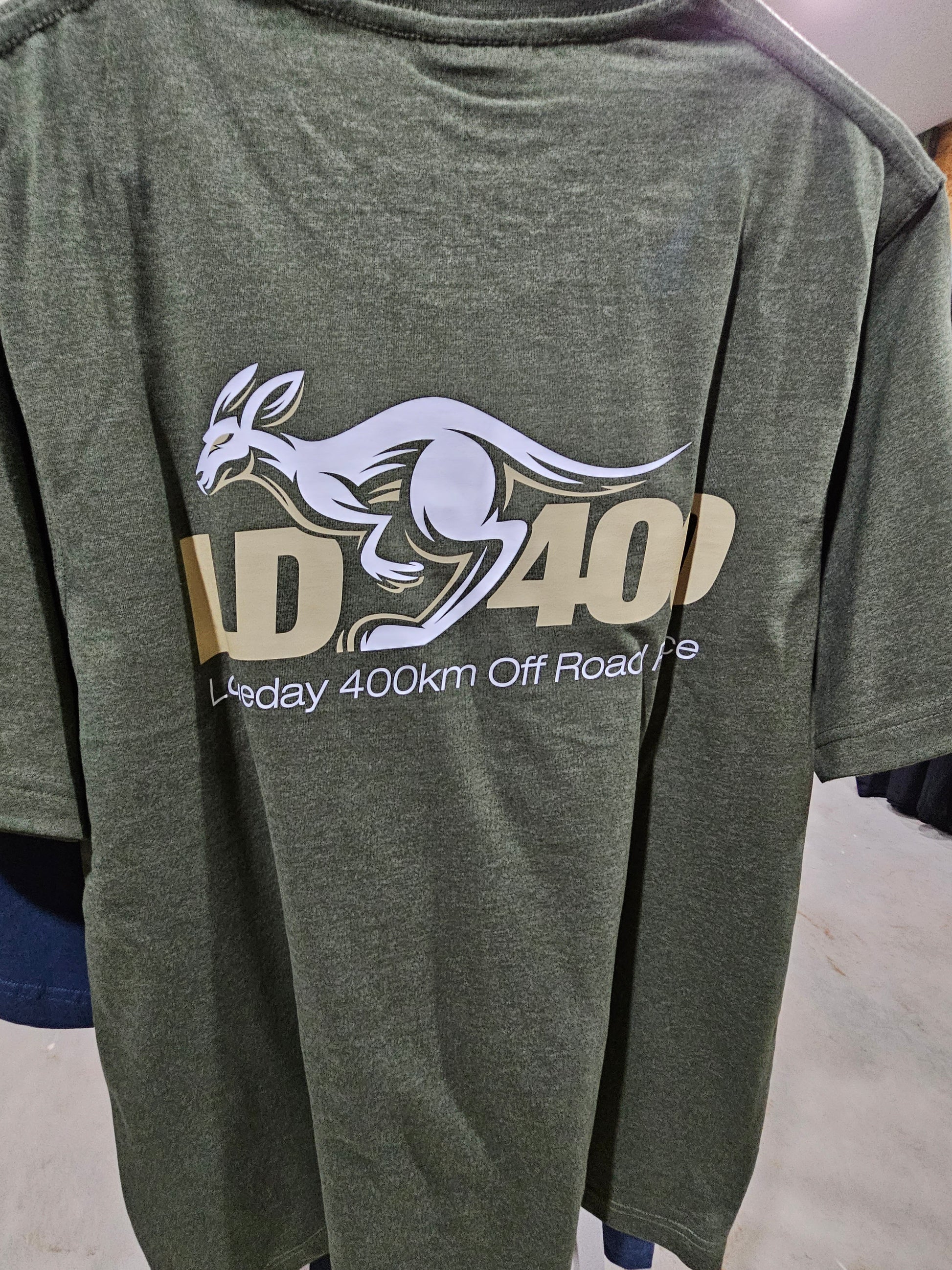 green on green Loveday 400 Race Tshirt