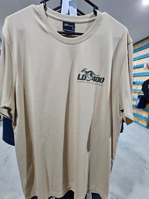 Beige Loveday 400 race Tshirt