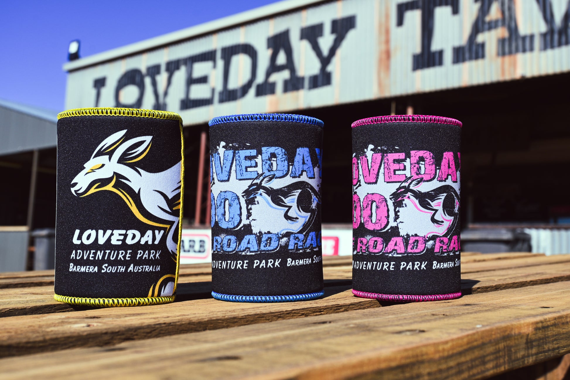 Loveday 400 race stubby holder set